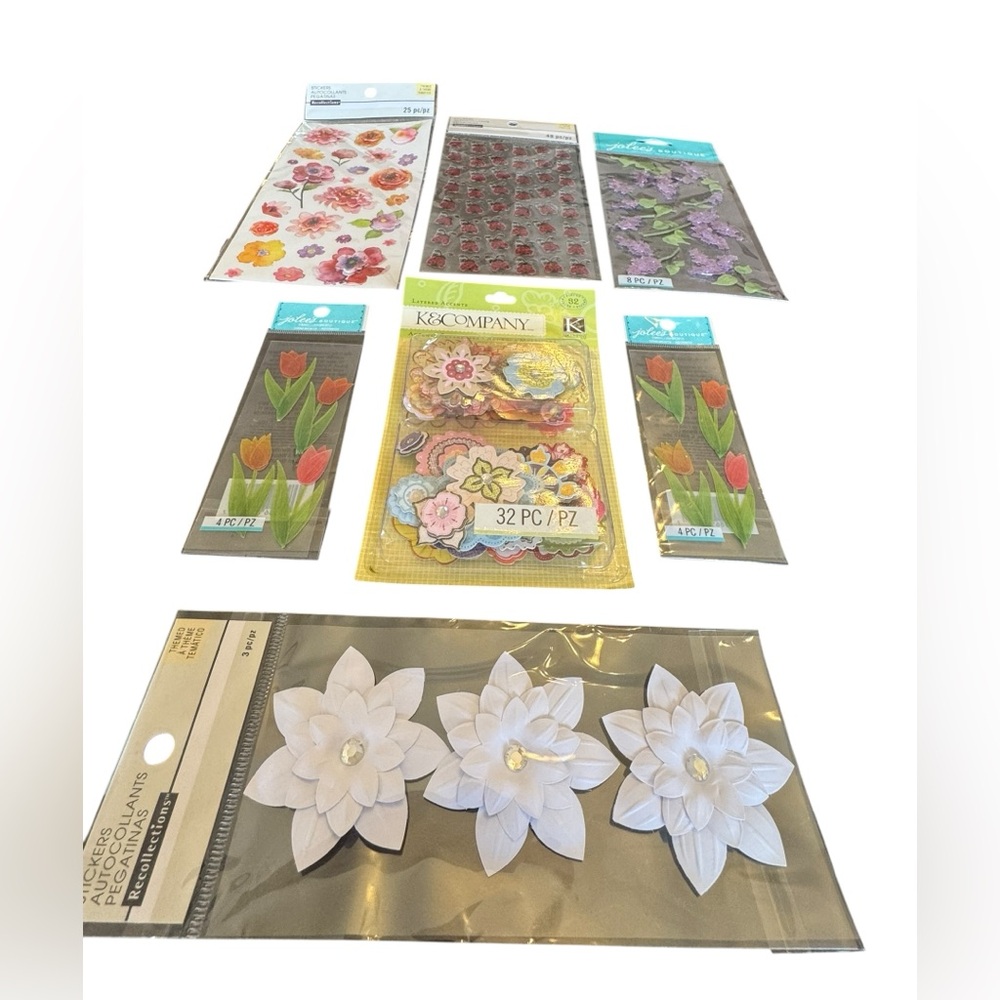 Floral and Ladybug Sticker Set - Picture 7 of 8